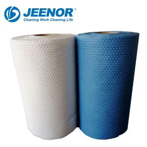 Valkoinen ja Sininen 3D Max Clean Spunlace Nowoven pyyhin Kampaaja 88 SHEETS Rolls